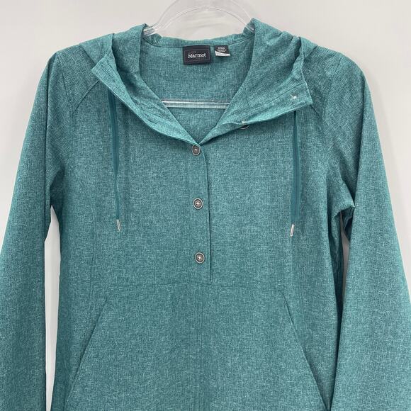 MARMOT Womens Lightweight Sweater Size S Pullover Hooded Pocket Layering - Picture 3 of 9